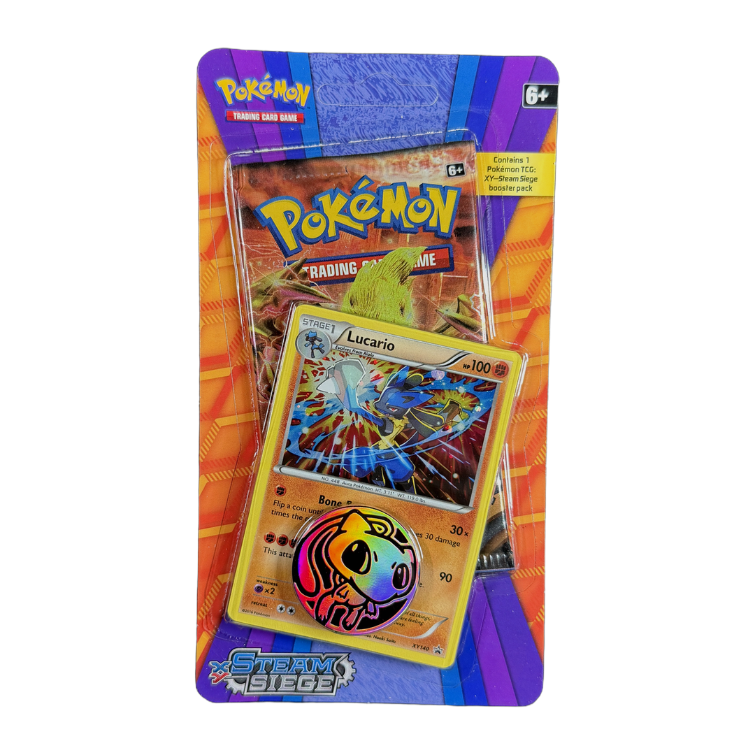 XY Steam Siege Checklane Blister - Lucario