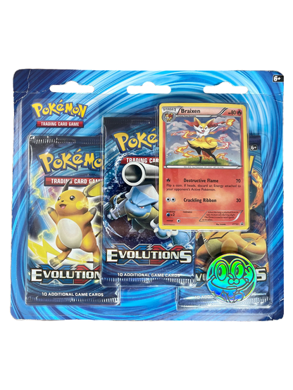 XY Evolutions 3 Pack Blister