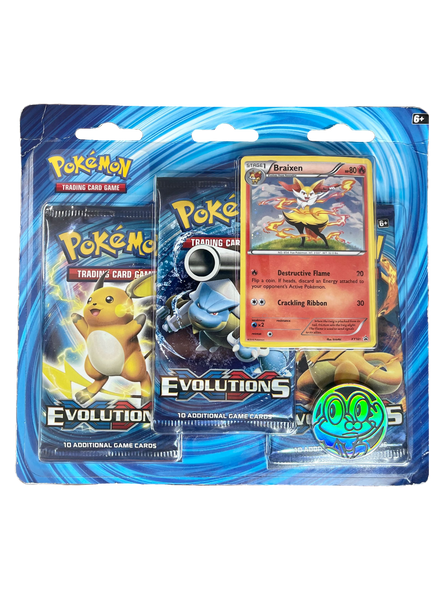 XY Evolutions 3 Pack Blister