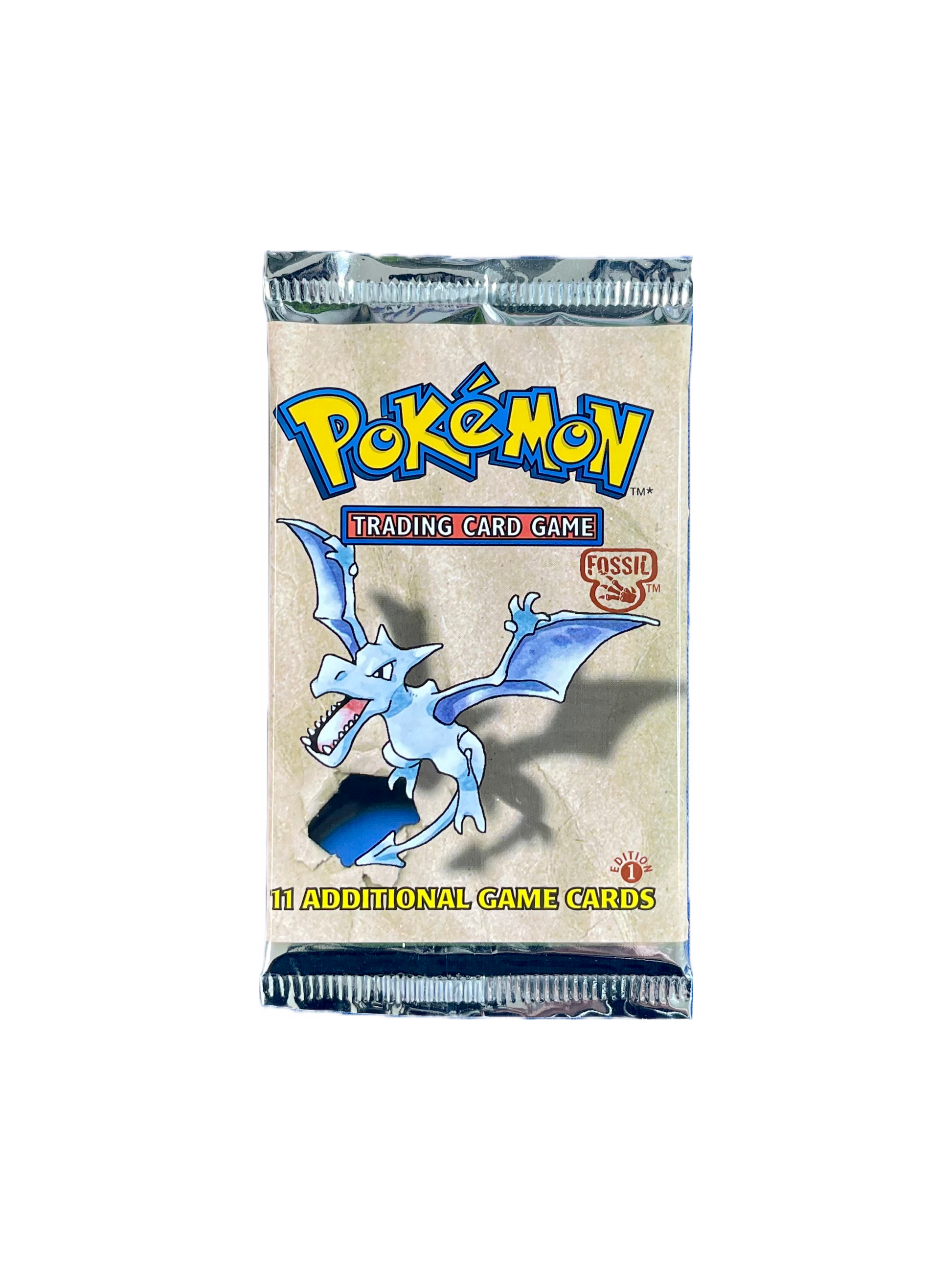 pack of first edition pokemon cards Vintage Fossil 1st Edition Pokémon Booster Pack